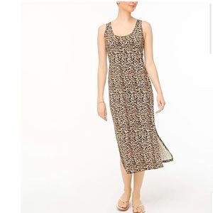 J Crew Factory Animal-print sleeveless knit midi dress- XL- NWT